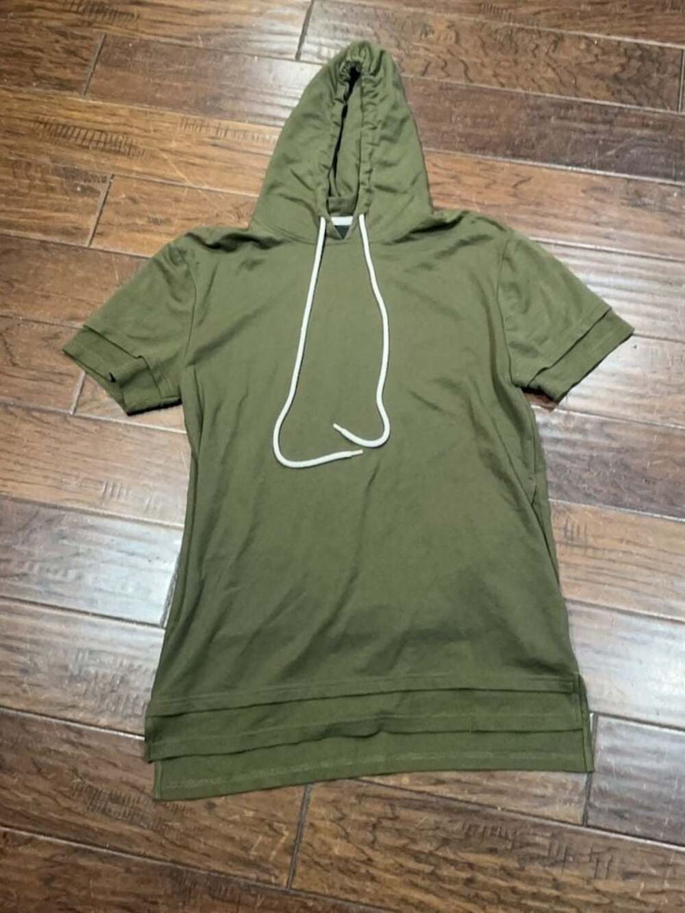 G by Guess Olive Green Short Sleeve Hoodie Size M